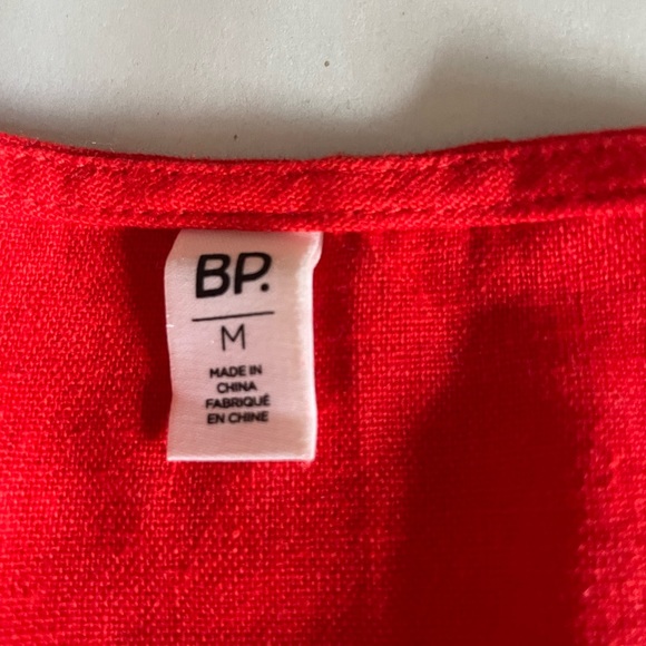 BP Red Linen Mini Dress - Picture 3 of 3